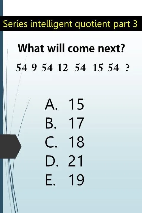 Number Sequence: 54 9 54 12 54 15 54 — What Comes Next?
