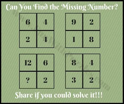Four-Box Number Puzzle: Find the Missing Number