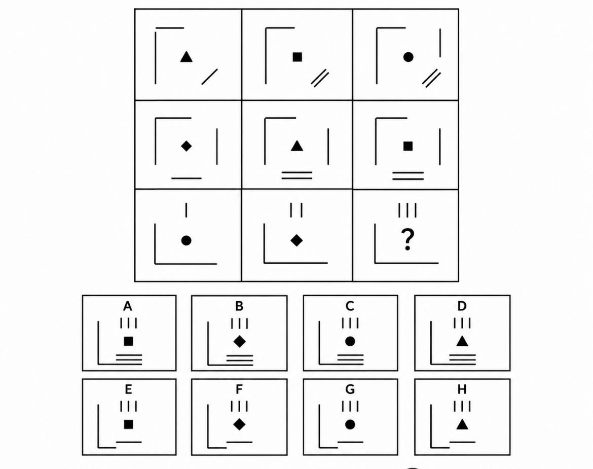Advanced Matrix Reasoning Puzzle