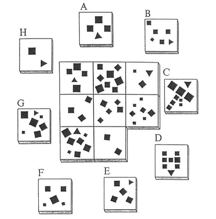 Which Tile Completes the Shape Matrix?