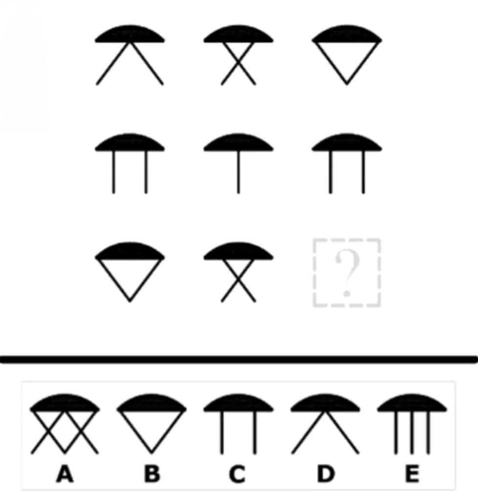 Which Symbol Completes the Pattern Matrix?