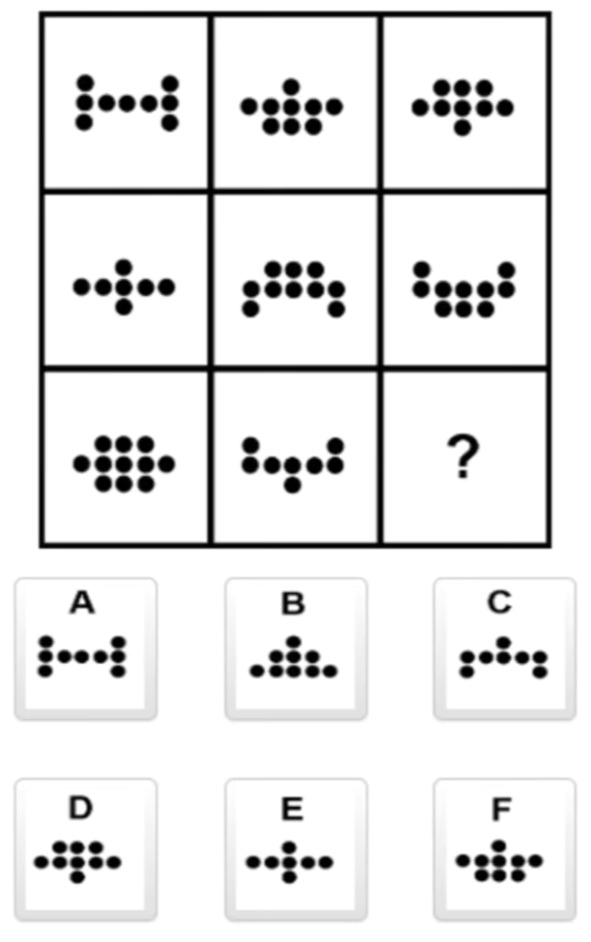 Which Dot Pattern Completes the Grid?