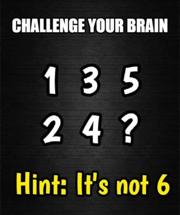 Challenge Your Brain: The Answer Is Not 6