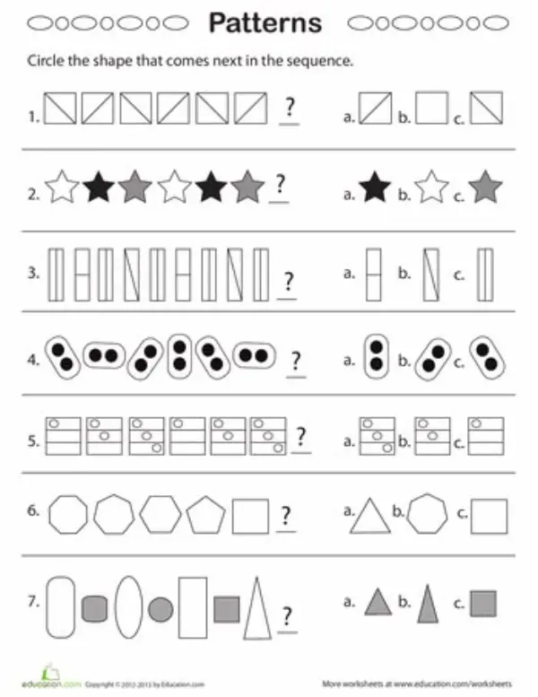 Shapes Grid: Find the Odd One Out