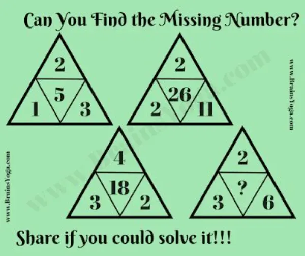 Three Triangles: Find the Missing Number