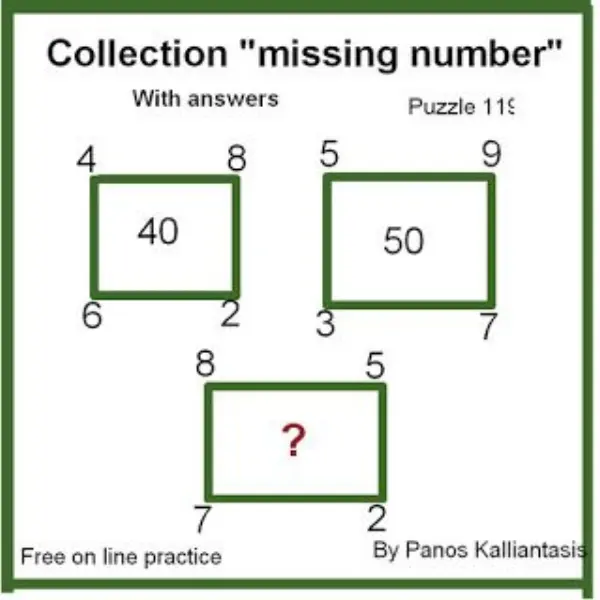 Green Square Puzzle: Find the Missing Number