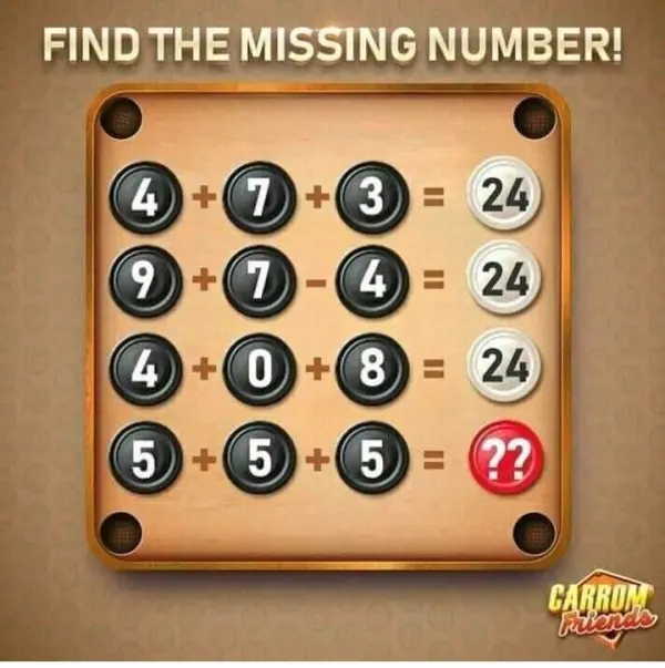Find the Missing Number in Each Row